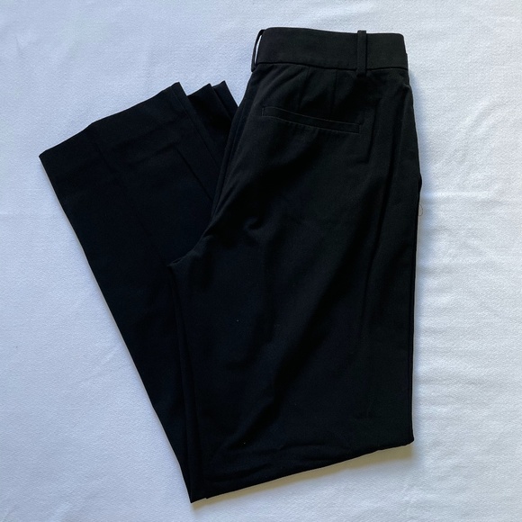 Ann Taylor Black Straight Leg Curvy Fit Pants, 4 - Picture 1 of 5